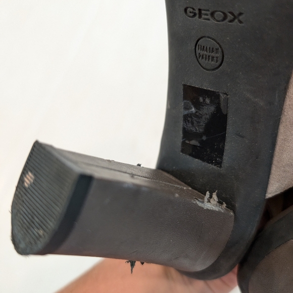 GEOX Respira women's peep toe sling-back heeled booties sandals - Picture 6 of 14